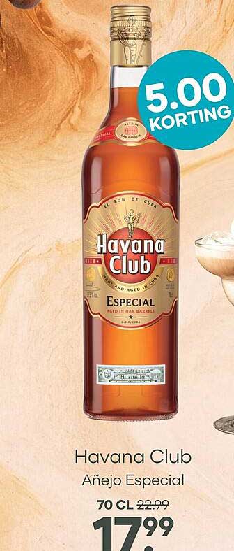 Havana Club Añejo Especial 70 cl 5.00 KORTING