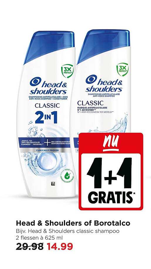 Head & Shoulders of Borotalco 1+1 GRATIS