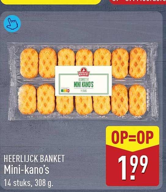 HEERLIJK BANKET Mini-kano's OP=OP