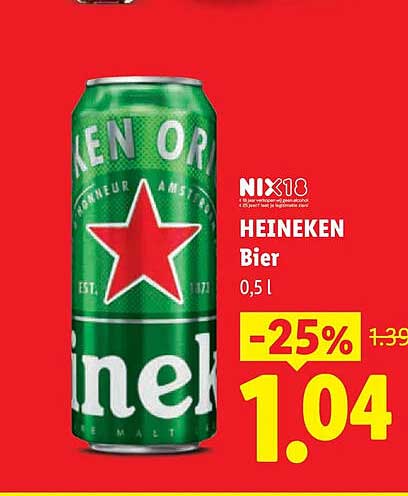 HEINEKEN Bier 0,5 l