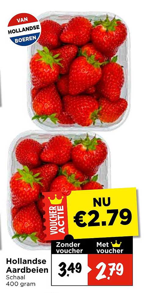 Hollandse Aardbeien Schaal 400 gram