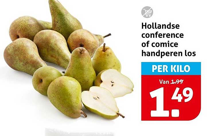 Hollandse conference of comice handperen los PER KILO