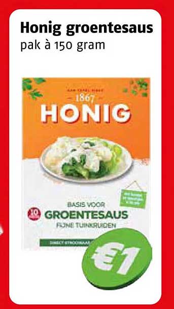 Honig groentesaus pak à 150 gram