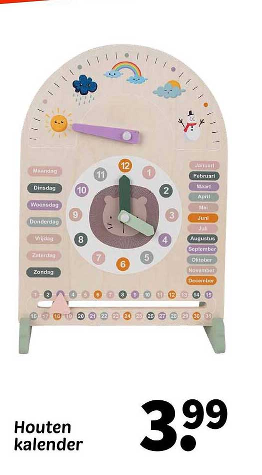 Houten kalender