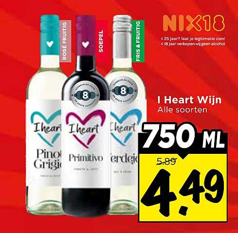 I Heart Wijn Alle soorten