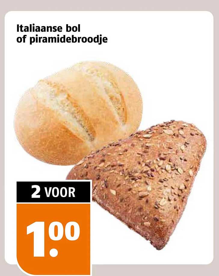 Italiaanse bol of piramidebroodje