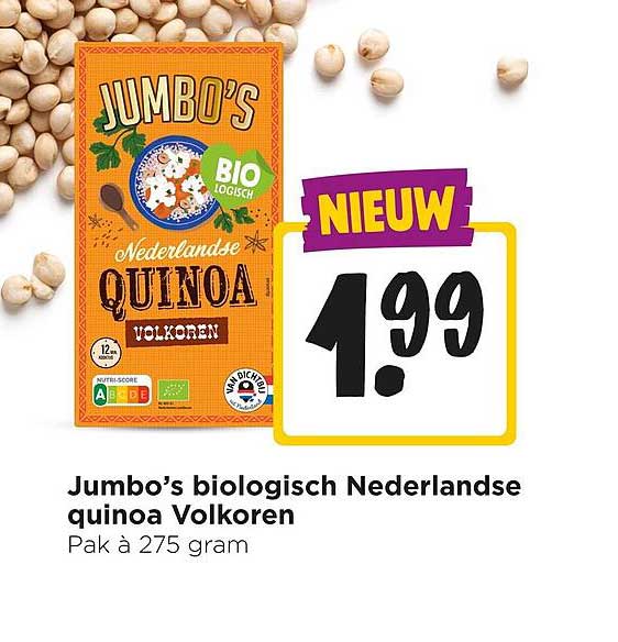 Jumbo’s biologisch Nederlandse quinoa Volkoren