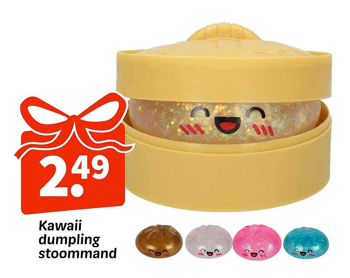 Kawaii dumpling stoommand
