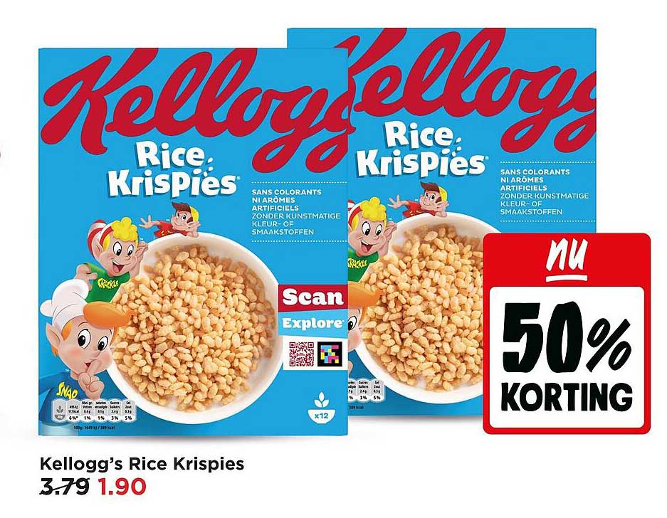 Kellogg’s Rice Krispies 50% KORTING