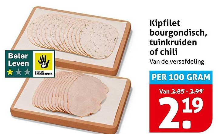 Kipfilet Bourgondisch, tuinkruiden of chili