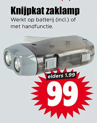 Knijpkat zaklamp