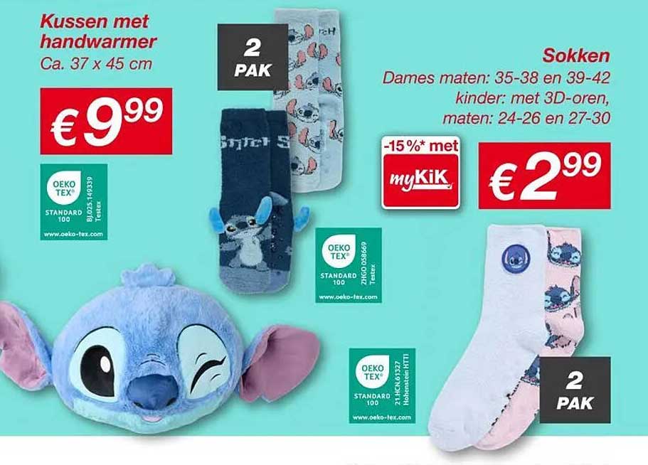 Kussen met handwarmer