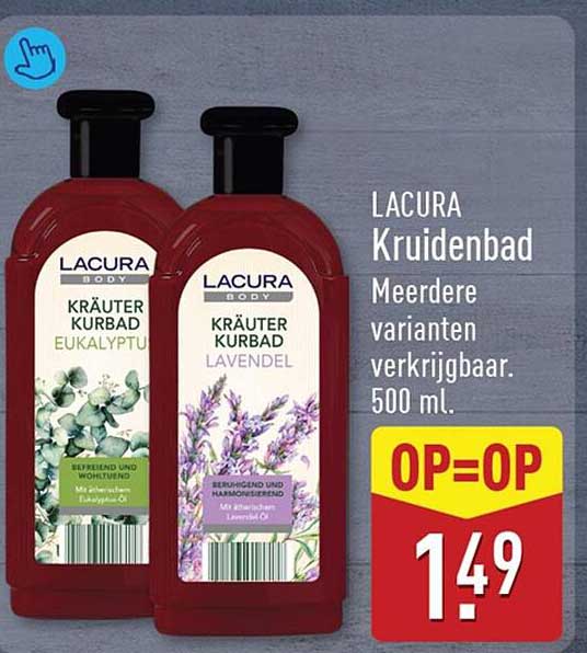 LACURA Kruidenbad Meerdere varianten verkrijgbaar. 500 ml. OP=OP