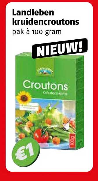 Landleben kruidencroutons pak à 100 gram NIEUW!