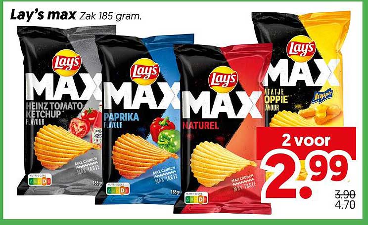 Lay’s max Zak 185 gram.