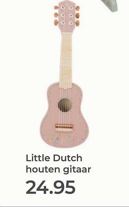 Little Dutch houten gitaar
