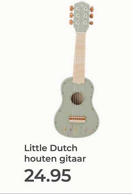 Little Dutch houten gitaar