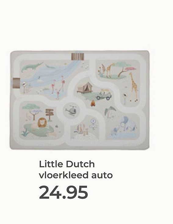 Little Dutch vloerkleed auto
