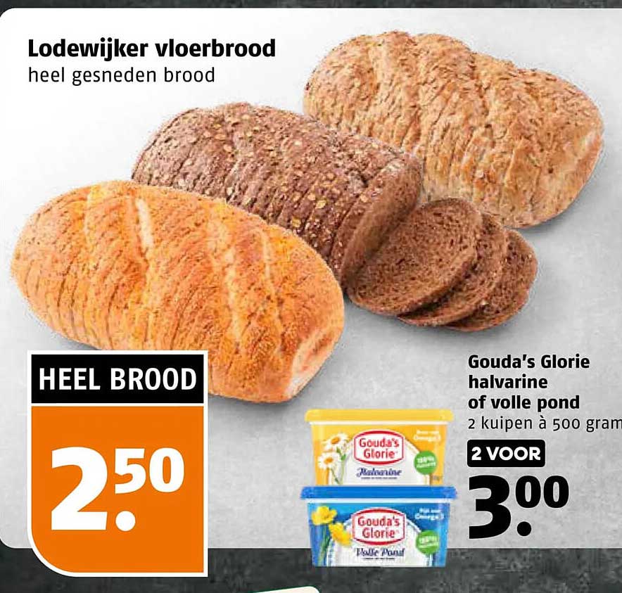 Lodewijker vloerbrood heel gesneden brood