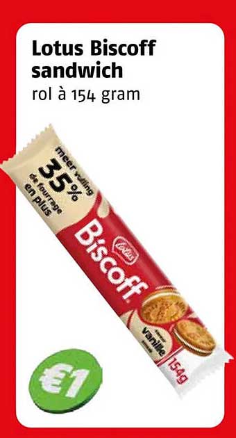 Lotus Biscoff sandwich rol à 154 gram