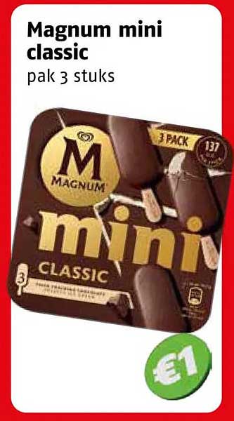 Magnum mini classic pak 3 stuks