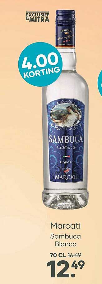 Marcati Sambuca Blanco 4.00 KORTING