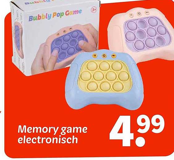 Memory game electr(on)isch