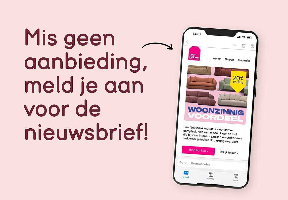Mis geen aanbieding, meld je aan voor de nieuwsbrief!