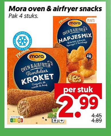 Mora oven & airfryer snacks