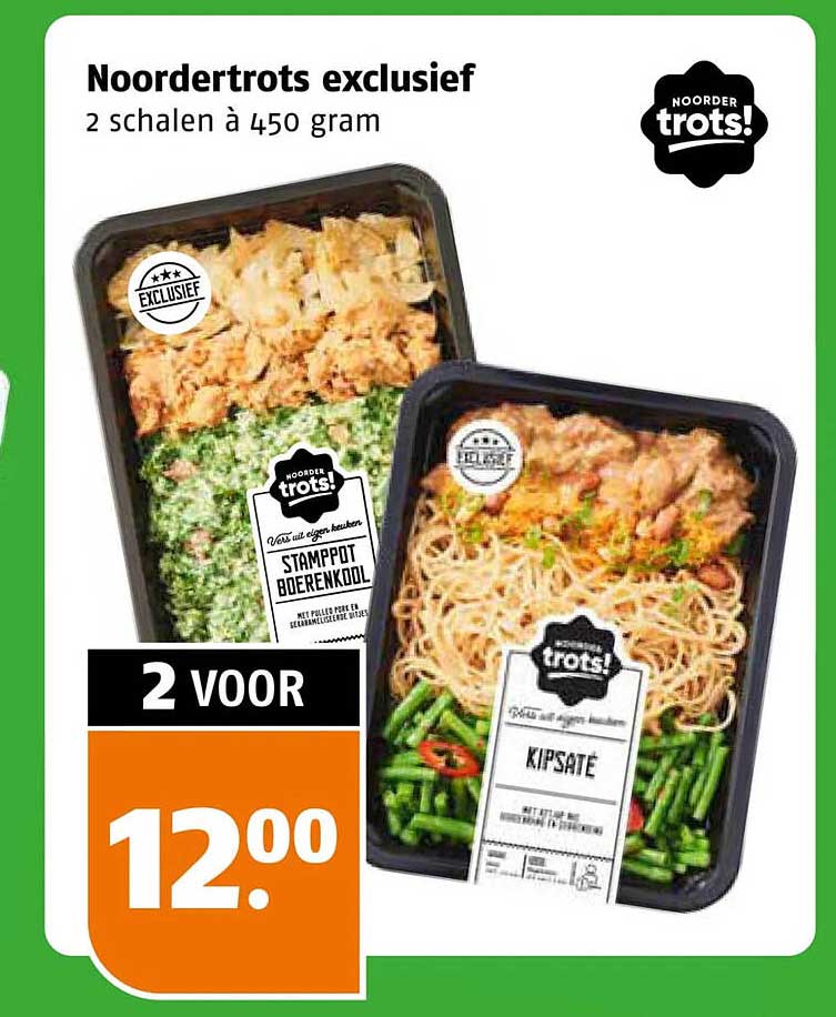 Noordertrosts exclusief 2 schalen à 450 gram