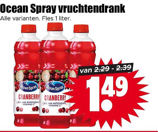 Ocean Spray vruchtendrank