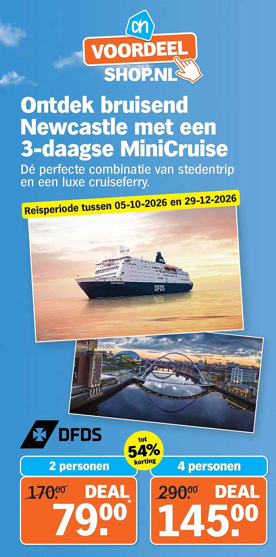 Ontdek bruisend Newcastle met een 3-daagse MiniCruise