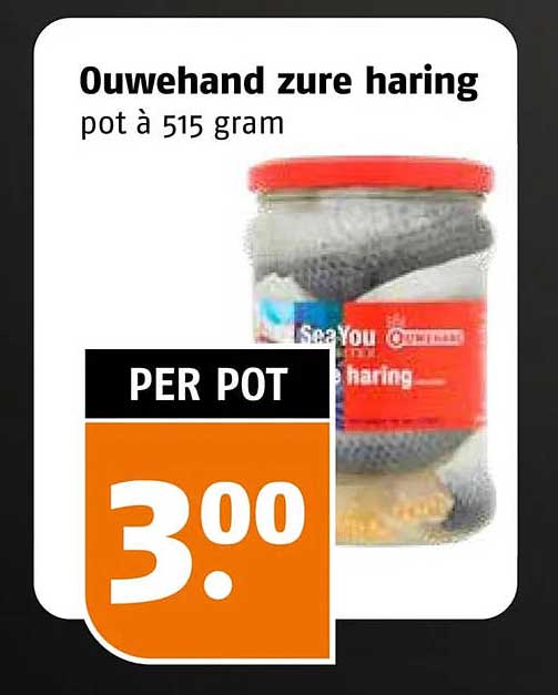 Ouwehand zure haring pot à 515 gram