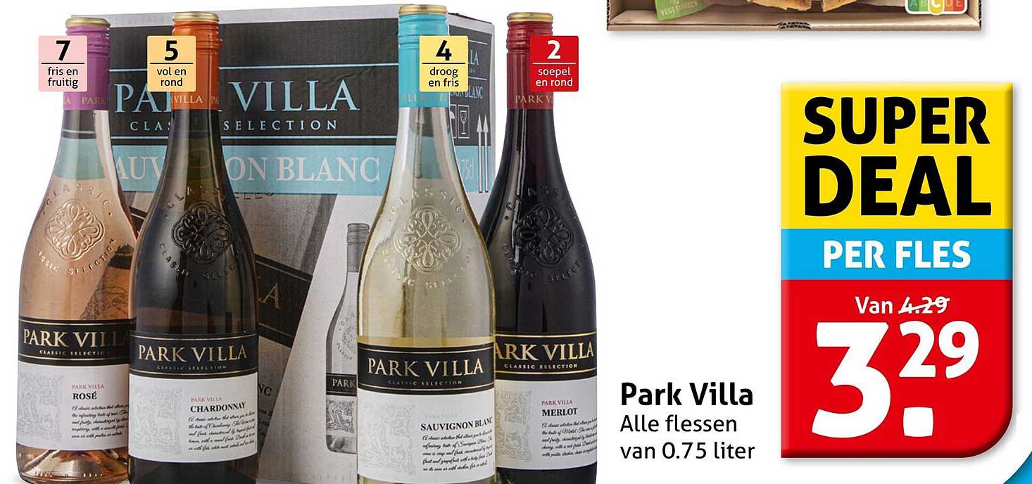 Park Villa Alle flessen van 0.75 liter