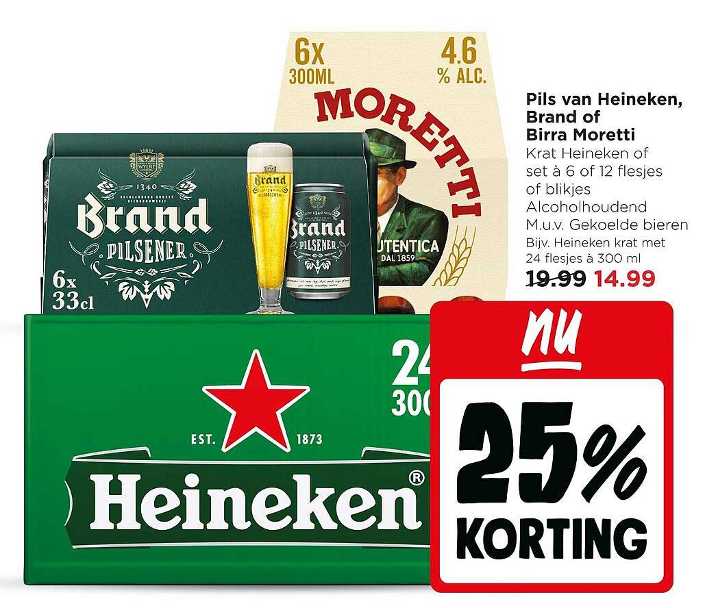 Pils van Heineken, Brand of Birra Moretti