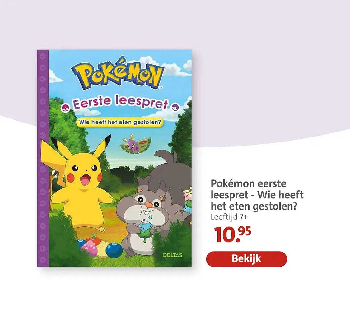 Pokémon eerste leespret - Wie heeft het eten gestolen?