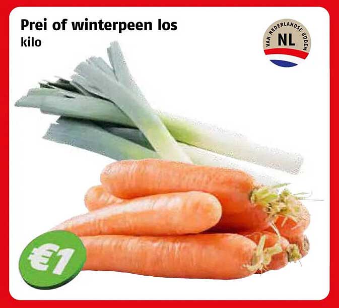 Prei of winterpeen los kilo