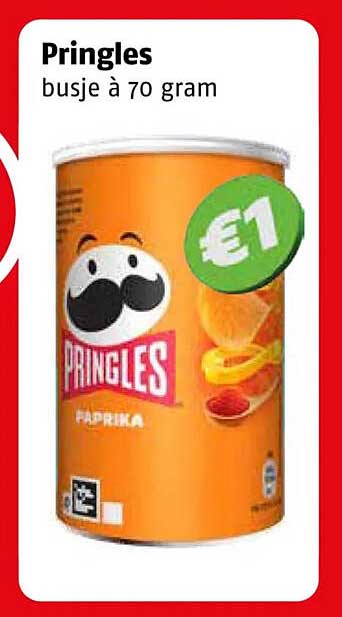 Pringles busje à 70 gram
