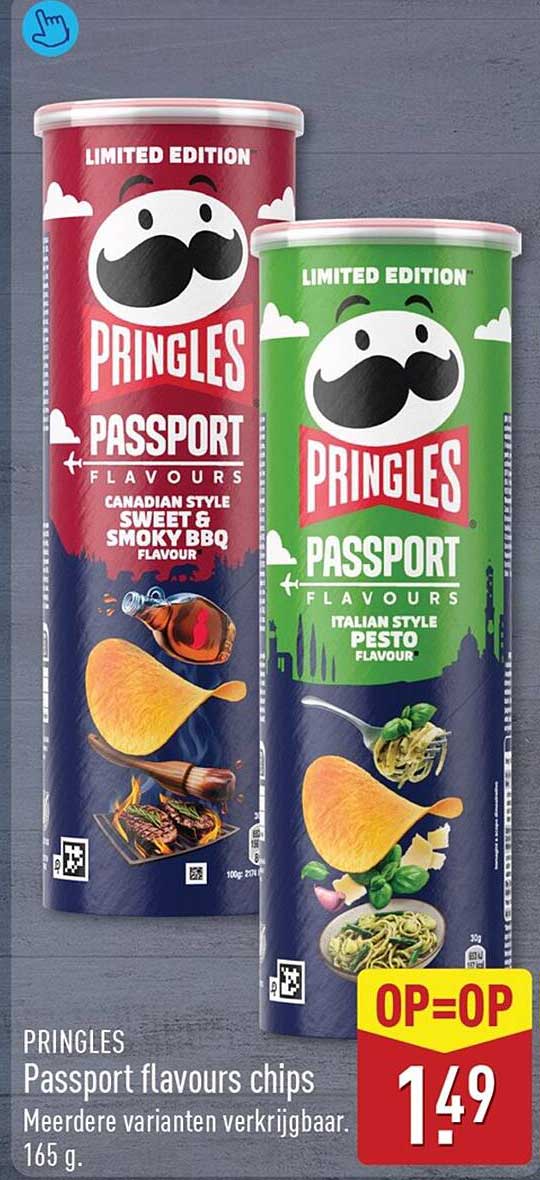 PRINGLES Passport flavours chips