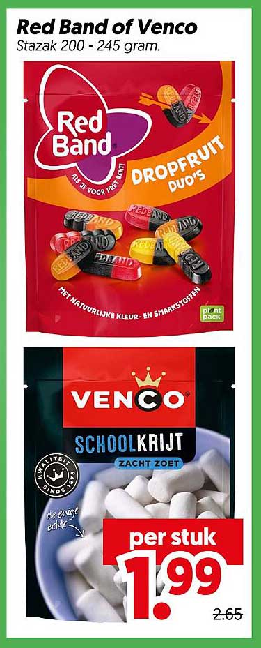 Red Band of Venco Stazak 200 - 245 gram.