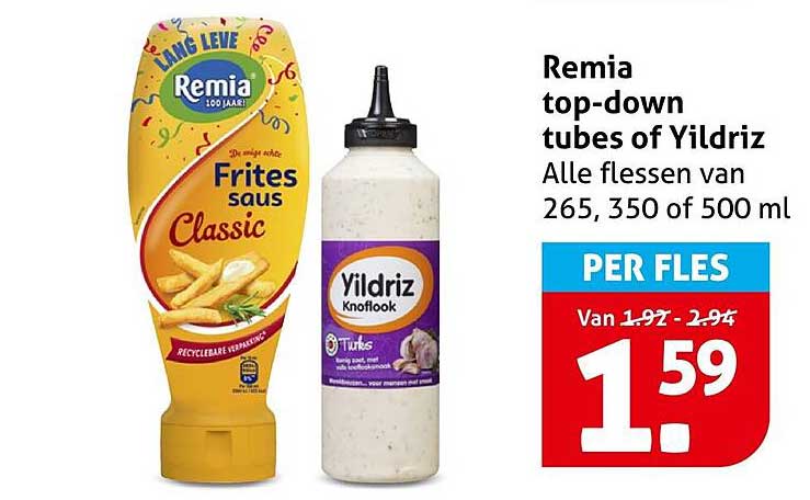 Remia top-down tubes of Yildriz