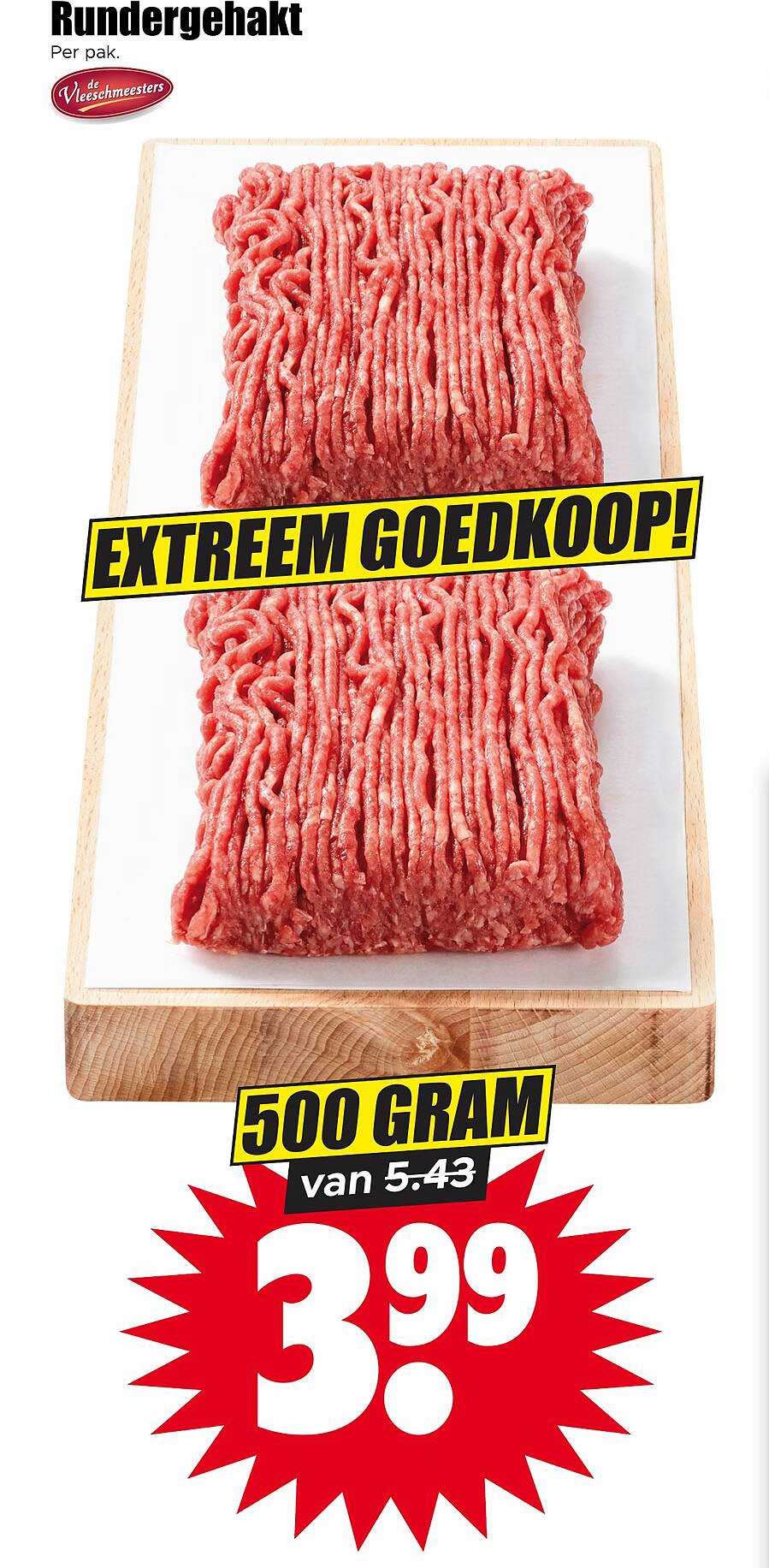 Rundergehakt 500 gram van 5.43