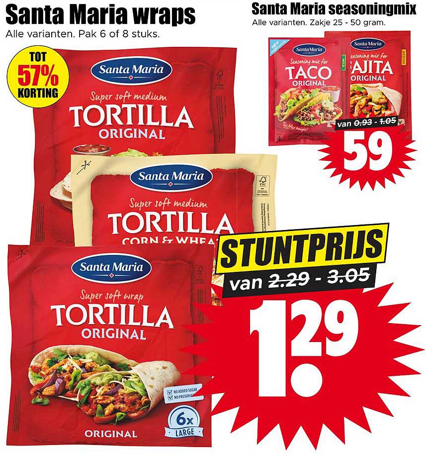 Santa Maria wraps