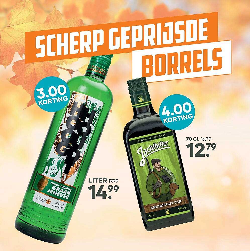 Scherp geprijsde borrels