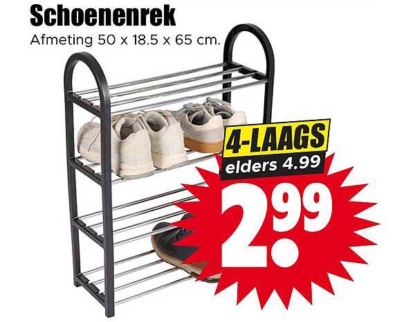 Schoenenrek 4-laags elders 4.99