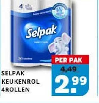 Selpak keukenrol 4 rollen