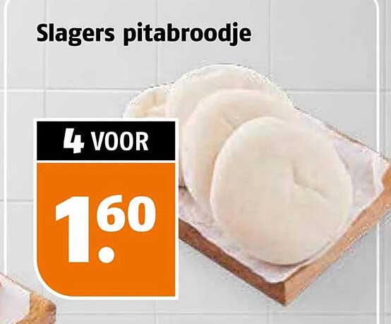 Slagers pitabroodje 4 VOOR
