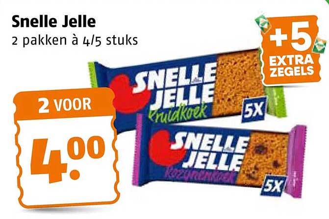 Snelle Jelle 2 pakken à 4/5 stuks 2 voor