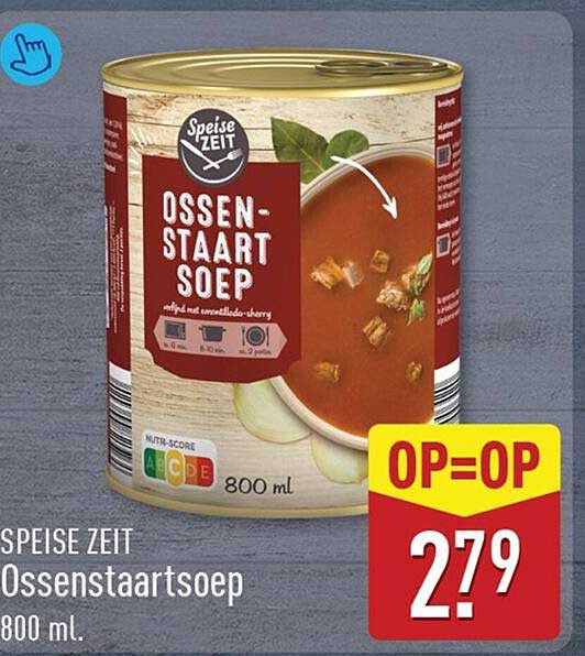 Speise Zeit Ossenstaartsoep 800 ml. OP=OP