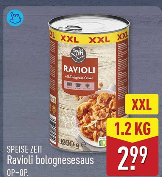 SPEISE ZEIT Ravioli bolognesesaus